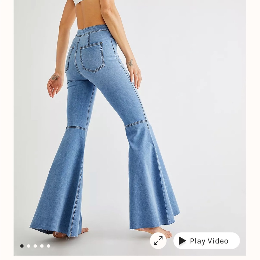 free People “just float on” flare jeans
